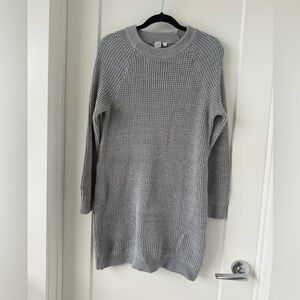 Twik Light Gray Textured Sweater Dress